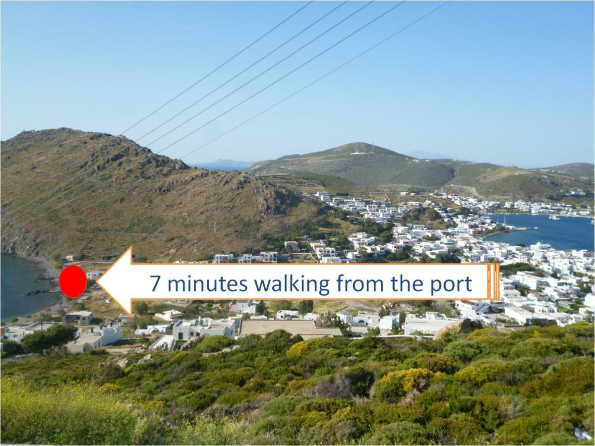 Oklaca Patmos Beach Rooms スカラ エクステリア 写真